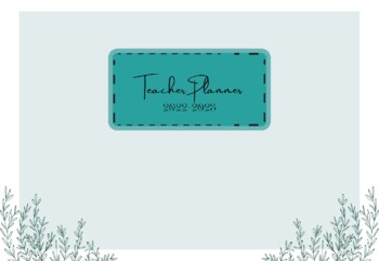 Minimalist Teacher Digital Planner cover